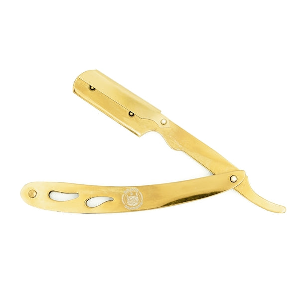 Disposable Blade Straight Razor (Clasp) in Gold