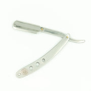 Disposable Blade Straight Razor (Clasp) in Silver